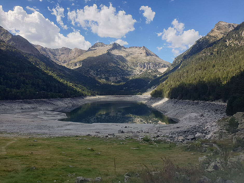 Lac d’Orédon mi-septembre 2022 © CLE NRG - Agrandir l'image (fenêtre modale)