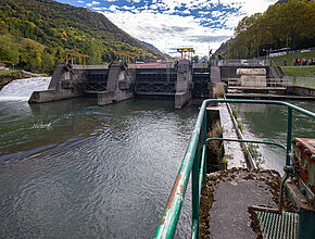 Visite de la prise d’eau du Canal, Beyrède-Jumet, bassin versant de la Neste, commentée par la CACG (Compagnie d’Aménagement des Coteaux de Gascogne) - Agrandir l'image (fenêtre modale)