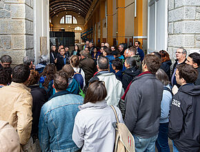 Visite de l’usine hydroélectrique de hautes-chutes d’Eget Cité, Aragnouet, bassin versant de la Neste, commentée par la SHEM (Société Hydro-Électrique du Midi) - Agrandir l'image (fenêtre modale)