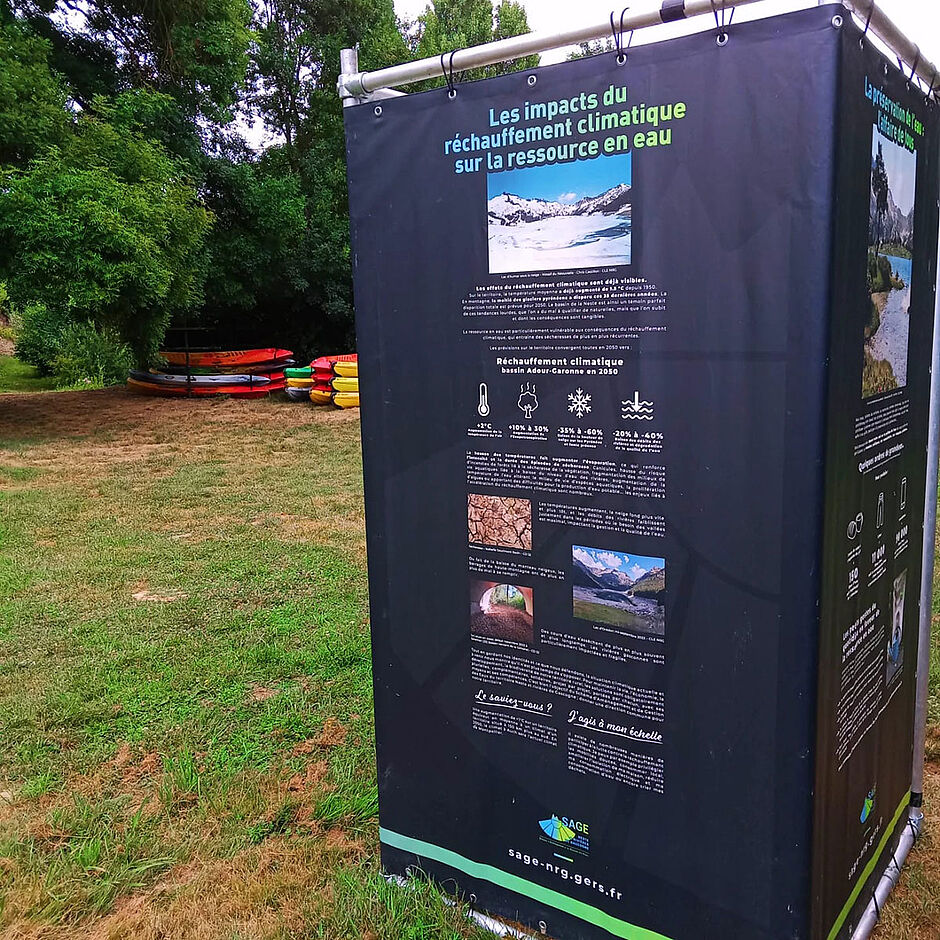 Exposition extérieure Neste et rivières de Gascogne  - Agrandir l'image (fenêtre modale)